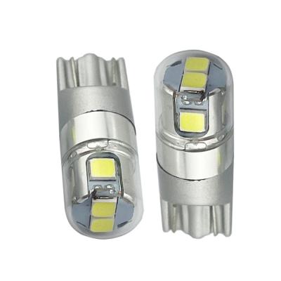 China 12V Auto Lamp LED Instrument Bulb Wedge Plate Dome Light Car Canbus No Error 194 501 6SMD Interior Light 3030 ba9s t10 w5w led for sale