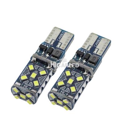 China Hight 15SMD auto led light bulb factory width T10 new direct 15SMD decoding white stepless auto led bulb for sale