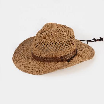 China Wholesale Character Dongkuan Straw Men Fedora Hats Summer and Spring Men's Formal Cowboy Hats for sale