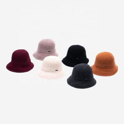 China Custom Character Dongkuan Winter and Autumn Embroidered OEM Wholesale Fishermans Hat Wool Bucket Hat Winter for sale