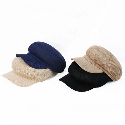 China Character Dongkuan Manufacturer Custom Newsboy Cap Summer Style Korean Polyester Wild Designer Beret For Women for sale