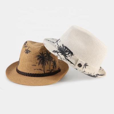 China Character Dongkuan Yiwu Summer Men's Hats Fedora Leisure Designer Wholesale Straw Formal Hats for sale