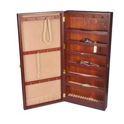 China Custom Expandable High Quality Luxury Storage Packing For Wooden Jewelry Cabinet for sale