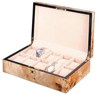 China Handmade wooden storage box for luxury watch wooden watch box for sale