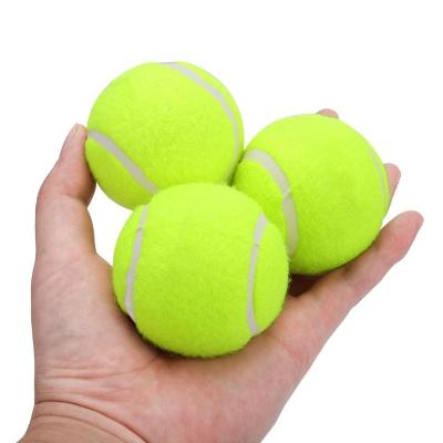 China Wholesale Custom Logo Stock High Elasticity Junior Tennis Ball Running Tennis Ball Forming 2.5 Inch Tennis Ball For Match Training for sale