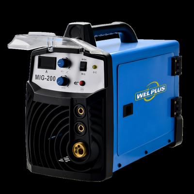 China 200ampere portable synergic soldadoras PORTABLE MIG 130 CO2 welding machine Maquinas 110v CO2 MIG welder soldar for sale