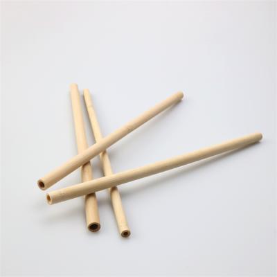 China Traditional HOT SALE Eco Manufacturer Disposable Organic Bamboo Fiber Drinking Straws 0.8cm for sale