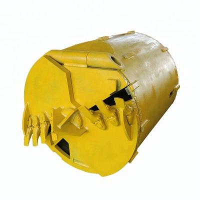 China Mud Construction Machinery Parts Drilling Bucket with Soil Teeth for sale