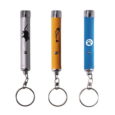 China Pets Training Wholesale Direct Supply Customized Projection LED Torch With Keychain Metal LED Projector Key Chain With Pet Training for sale