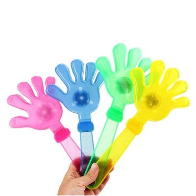 China Best Selling Plastic Soccer Fan's Promotional Cheering Plastic LED Hand Clapper Soccer Parties Light Up LED Hand Flasher Clapper for sale