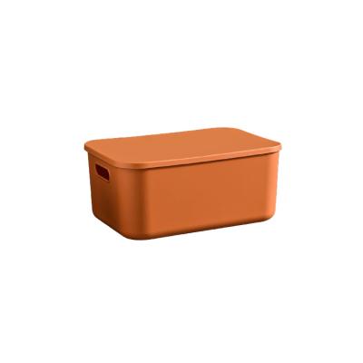 China 3-1 35.5*25*16cm Viable Plastic Portable Home Clothes And Socks Storage Basket Boxes With Lid for sale