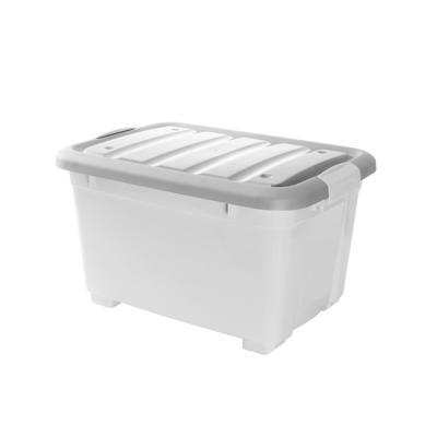 China 5001 Portable Sustainable 42.5*28.5*30cm With Wheels Multi-use Home Storage Container Box for sale