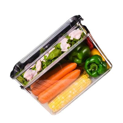 China Wholesale Sustainable Convenient Small Clean Transparent Plastic Food Storage Container Box With Lid for sale