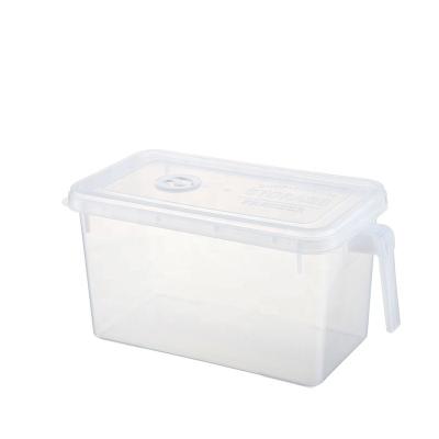 China B002 25.5*14*15cm Large Capacity Viable Transparent Food Plastic Decorative Storage Box With Lid for sale