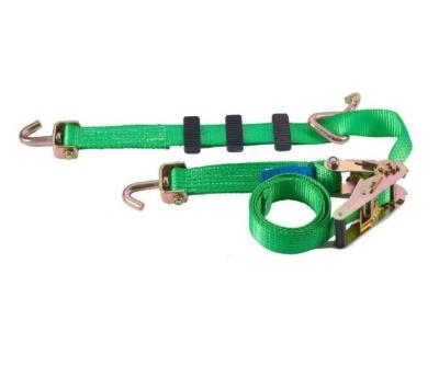 China Cargo Polyester Fixing Sling And Ratchet Lashing Wheel Tie Down Ratchet Strap for sale