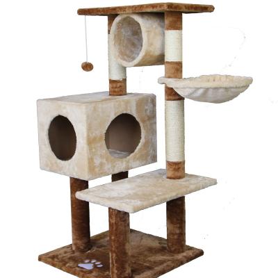 China Wholesale Sustainable Stylish Rascadores Para Gatos Arbol Treehouse Toys Large Sisal Post Stylish Outdoor Scratcher Cat Scratcher Tree for sale