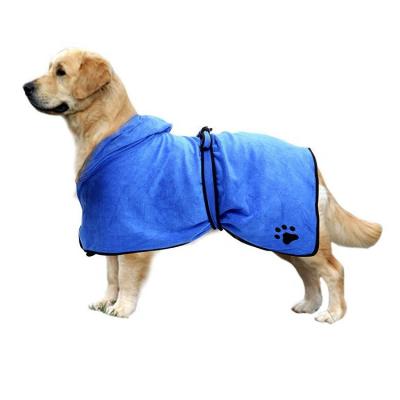 China Stored Hot Costume Wholesale Soft And Quick Drying Pet Bathrobe Pet Coat Pet Microfiber Sale Dog Costume for sale