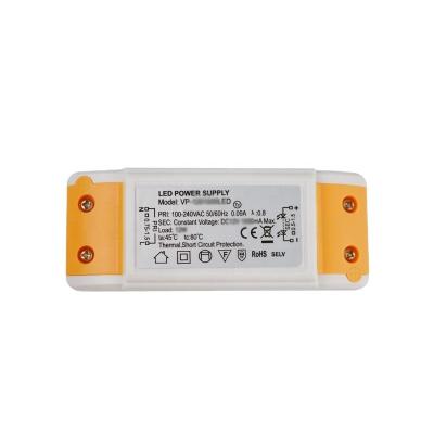 China 12v 0.5a ip20 led driver plastic box for led driver VP-1200500LED for sale