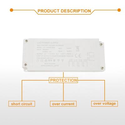 China Slim LED Cabinet 12V 24V LED Driver With 6 Ports 60W Constant Voltage LED Dupont Power Supply For Cabinet Light for sale