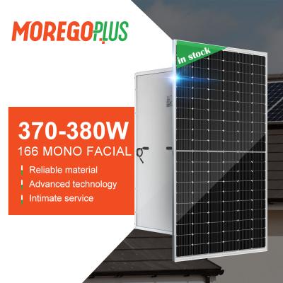 China Moregoplus 166 60 Single Mono Solar Panels Model 370W 375W 380W For Solar Panel Home Energy System MG02-M60S-370-380W for sale