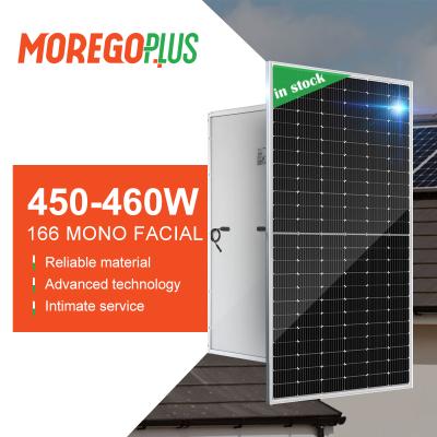 China Moregoplus 166mm Solar Cells PV Solar Panel 450W 455W 460 Watt 166mmx166mm Solar Photovoltaic Panels for sale