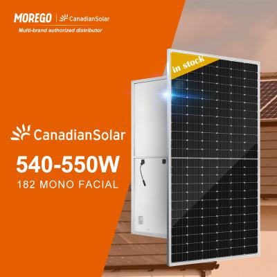 China Single 182 series canadian solar panel 530W 535W 540W 545W 550W with morego supply 210mmx210mm for sale