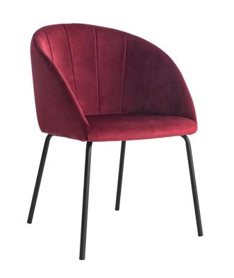 China 2021New Design Cheap Modern Velvet Fabric Comfortable Dining Chair Dining Support Customization Factory Price for sale