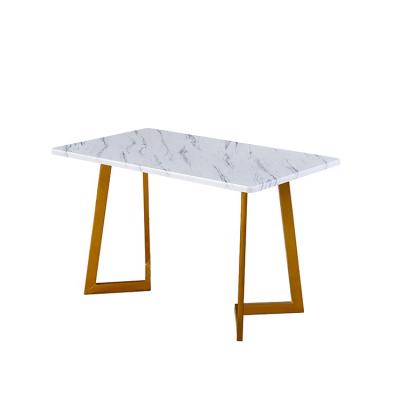 China modern modern stainless steel metal leg table for furniture dining table for sale