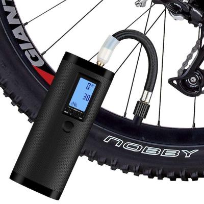 China YIJING Emergency Light Car Compressor Digital Display Wireless Rechargeable Handheld Portable Car Air Compressor Tire Inflator with LED Light for sale