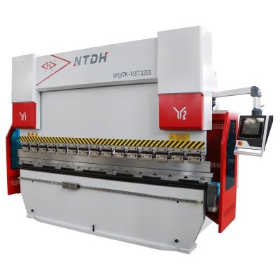 China Metal Bending WE67K-160T3200 CNC Press Brake metal Plate Bending Machine automatic plate bending machine hydraulic press brake for sale