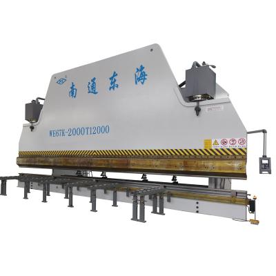 China Metal Bending WE67K-2000T12000 CNC Press Brake  Heavy Duty Plate Bending Machine Hydraulic Press Brake sheet bending for sale