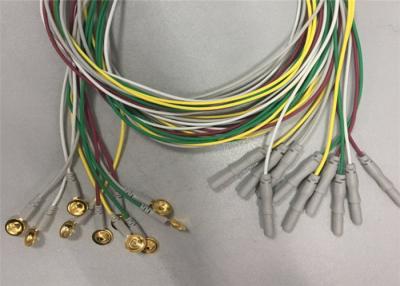 China De gouden Geplateerde Kabels van het Elektrodeneeg 1.2m/1.5m het Materiaal van de Lengtetpu Kabel Te koop