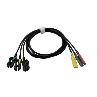 China IVY 3 LEAD RT Lead Wires 590484 For Model 3000 3150 2-pin Connector Black for sale