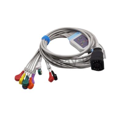 China Zoll Compatible Direct-Connect ECG EKG Cable For M Or E Series 8000-1007-01 8000-1006-02 for sale