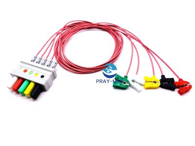 China 8 Pin HP 5 führen Ecg-Kabel, M2406A/M1733a Ecg Länge des Stamm-Kabel-3.6m zu verkaufen