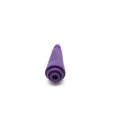 China Purple NIBP Cuff Air Hose Connector Drager Single Tube Connector for sale