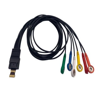 China Kabel 4.0mm TPU 4/6 Führung Schiller Ecg für MT101 MT-200 Ecg Holter zu verkaufen