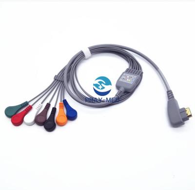 China Geduldiges Kabel 5/7/10 DMS Holter ECG führen Pin 19 mit 6-monatiger Garantie zu verkaufen