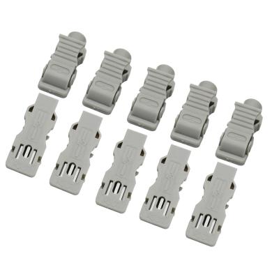 China Plastic Copper ECG Lead Clips Banana 4.0MM DIN 3.0MM 10pcs / Set for sale