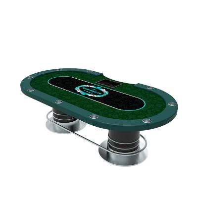 China YH Indoor Casino 2.6m Texas Table Free Design Custom Logo Oval Poker Table Top For Sale for sale