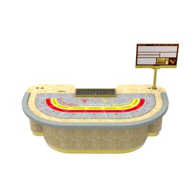 China YH Casino Indoor Casino Used Luxury Marble Baccarat Table With Baccarat System Display for sale