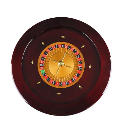 China YH luxury 20 inch professional casino roulette wheel manufacturing yellow wooden roulette wheel for sale