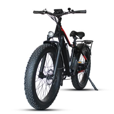 China Aluminum Alloy 26 Inch Adult E Bike Full Suspension Electric Mountain Bike for sale