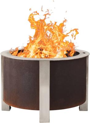 China 60cm x 35cm Smokeless Round Fire Pits For Outdoor And Gardern for sale