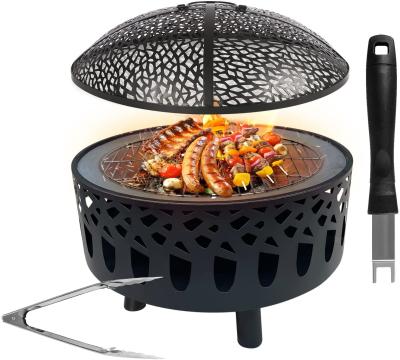 Cina Portatile all'aperto di Pit Wood Burning Large Round del fuoco del barbecue a 23 pollici in vendita