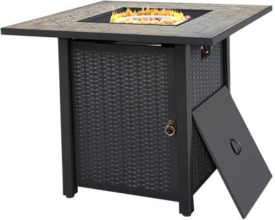 China 30 Inch Patio Heater Round Large Outdoor Natural Gas Firepit Square for sale