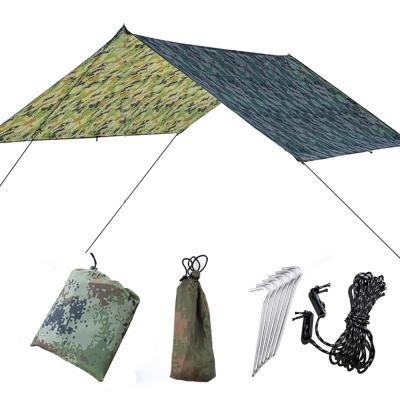 China Ground Type Tent Large Stake Canopy Sunshade Beach Camping Tent Outdoor Waterproof Ground Cloth, Moisture Proof Mat Triangle Tube Canopy for sale