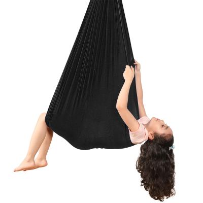 China Universal style children's elastic explosion hammock indoor and outdoor swing swing yoga sensory hammock for sale