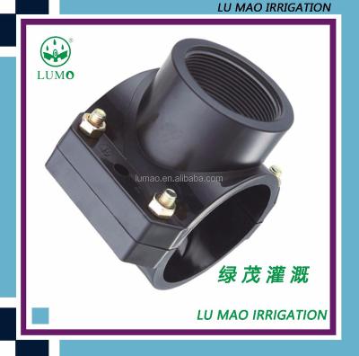 中国 Engineering Plastic Garden Irrigation System Micro Saddle Clamp With Or Without Reinforce Ring 販売のため