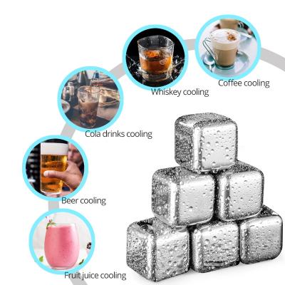 China Viable high demand products to sell stainless steel metal whiskey ice tartar cube frozen set for sale